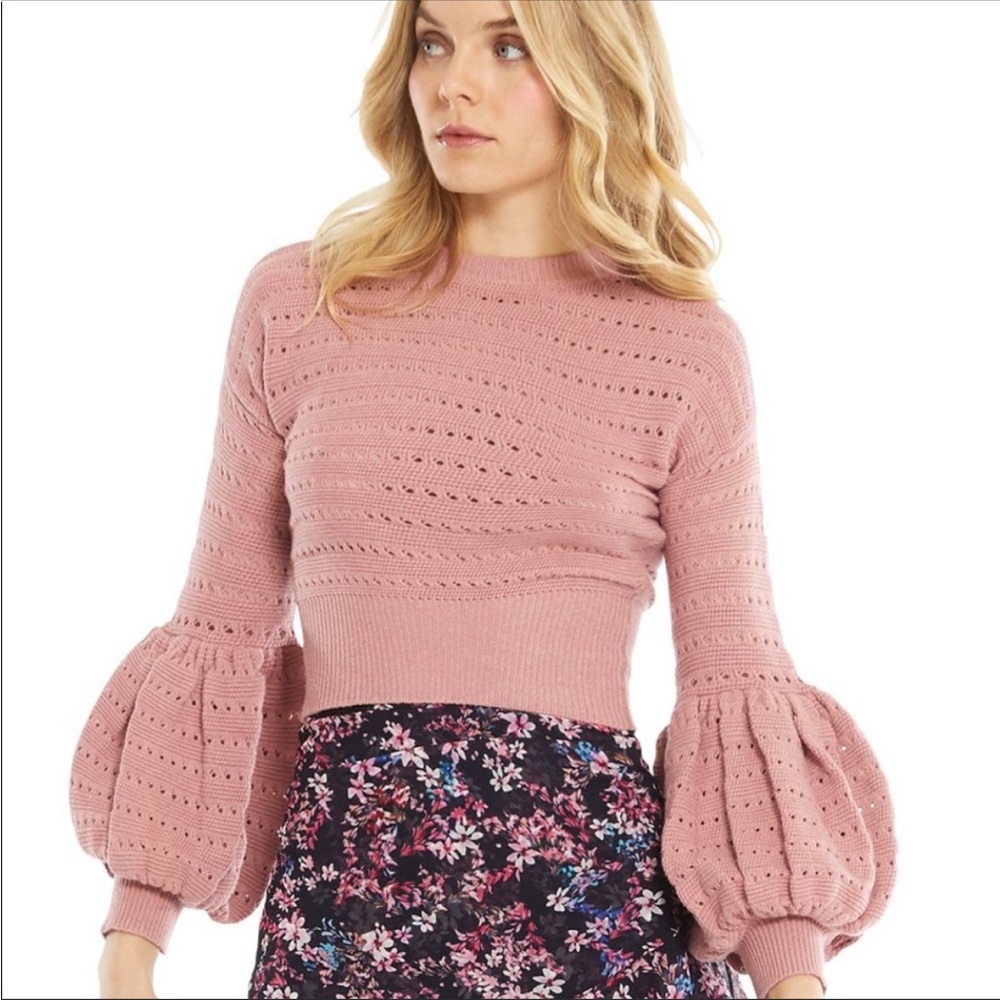 Misa Los Angeles Vayda Balloon Sleeve Sweater - size M - EUC